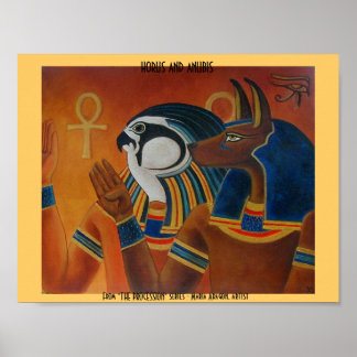 Horus und Anubis Poster