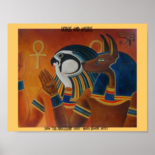 Horus und Anubis Poster (Vorne)