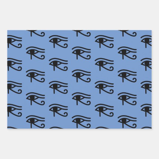 Horusägyptischer Augen Geschenkpapier Set (Vorderseite)
