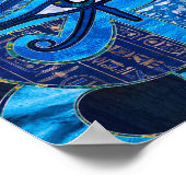 Horusauge Ägypten - Wadjet - Gemischte Texturen Poster (Ecke)