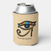 Horusauge auf Papyrus, ägyptische Hieroglyphen Dosenkühler (Kanne Rückseite)