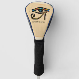 Horusauge auf Papyrus, ägyptische Hieroglyphen Golf Headcover