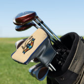 Horusauge auf Papyrus, ägyptische Hieroglyphen Golf Headcover (In Situ)