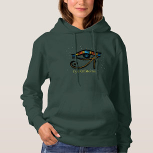 Horusauge auf Papyrus, ägyptische Hieroglyphen Hoodie