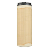 Horusauge auf Papyrus, ägyptische Hieroglyphen Thermosbecher (Rückseite)