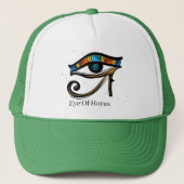 Horusauge auf Papyrus, ägyptische Hieroglyphen Truckerkappe (Vorderseite)