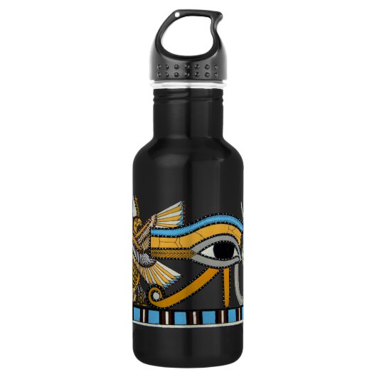Horusauge Edelstahlflasche (Vorderseite)