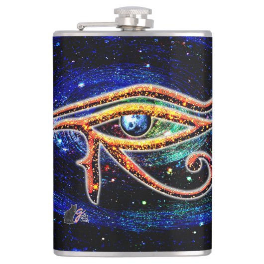 Horusauge Flachmann (Vorderseite)