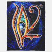 Horusauge Fleecedecke (Vorderseite)