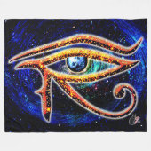 Horusauge Fleecedecke (Vorderseite (Horizontal))