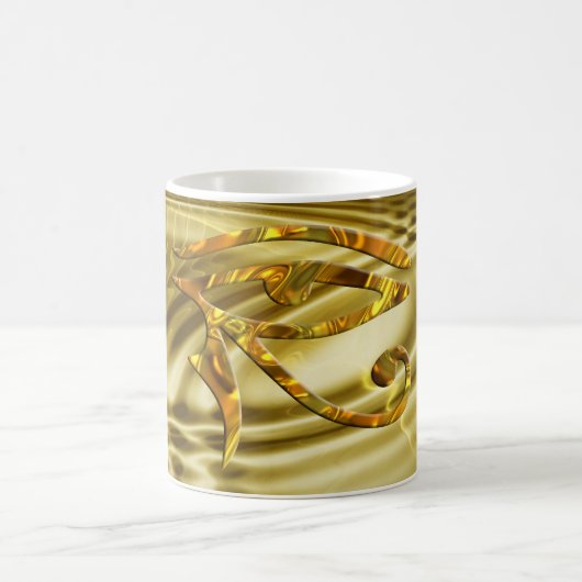 Horusauge - GOLD Kaffeetasse (Mittel)