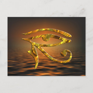 Horusauge - GOLD Postkarte