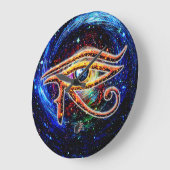 Horusauge Große Wanduhr (Winkel)