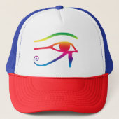 Horusauge in Color Trucker Hat Truckerkappe (Vorderseite)