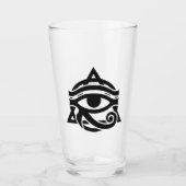 Horusauge individuelle Name Glas (Vorderseite)