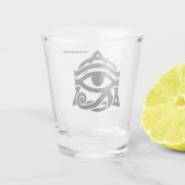 Horusauge individuelle Name Schnapsglas (Rückseite)