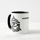 Horusauge individuelle Name Tasse (Vorderseite Links)