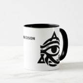 Horusauge individuelle Name Tasse (VorderseiteRechts)