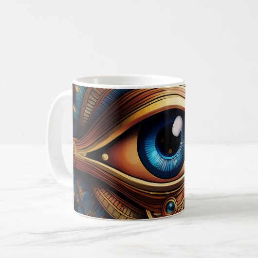 Horusauge Kaffeetasse (Vorderseite Links)