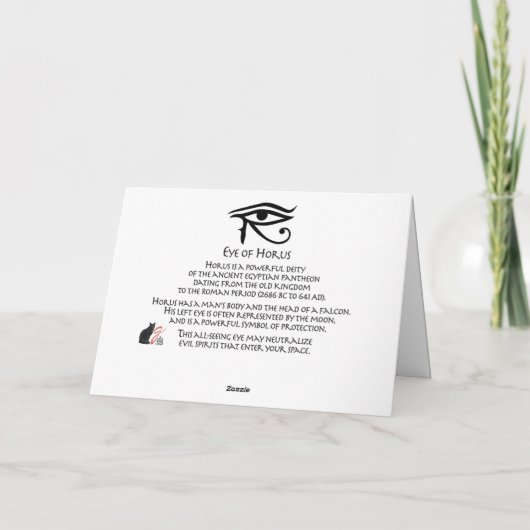 Horusauge Karte (Rückseite)