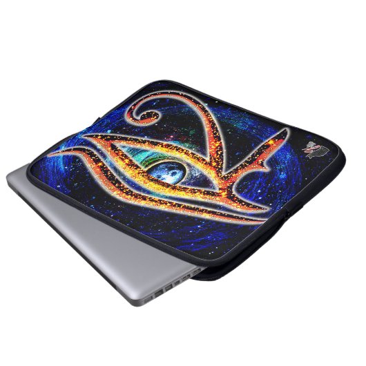 Horusauge Laptopschutzhülle (Vorne Knopf)