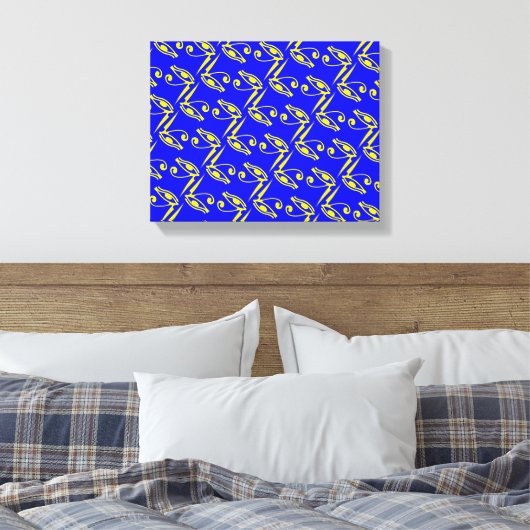 Horusauge Leinwanddruck (Insitu (Schlafzimmer))