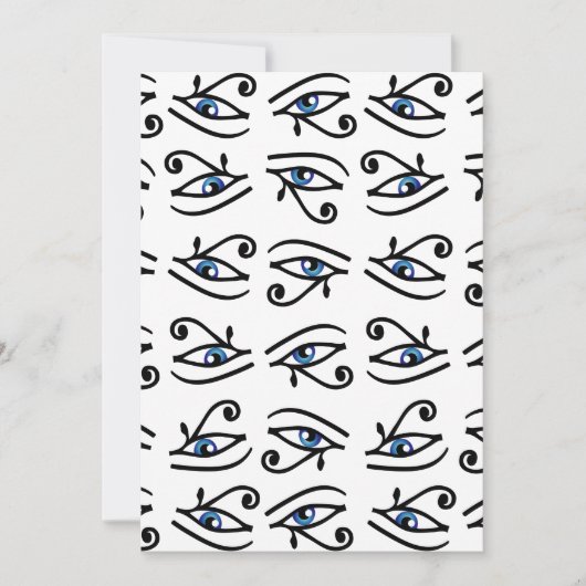 Horusauge oder Wadjet Einladung (Vorderseite)