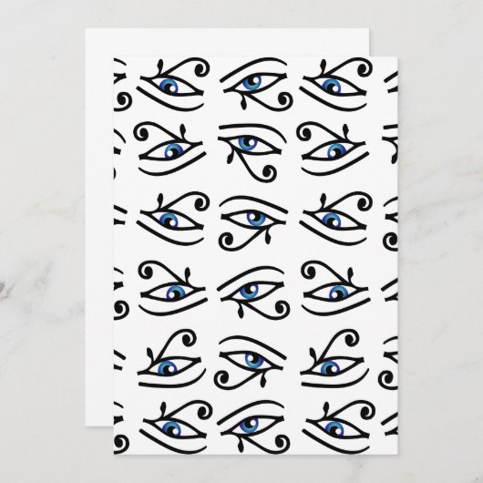 Horusauge oder Wadjet Einladung (Vorne/Hinten)