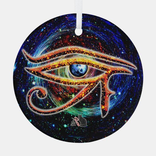 Horusauge Ornament Aus Glas (Rückseite)