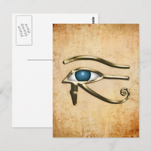 Horusauge Postkarte (Vorne/Hinten)