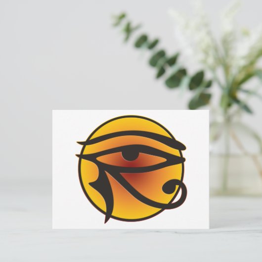 Horusauge Postkarte (Stehend Vorderseite)