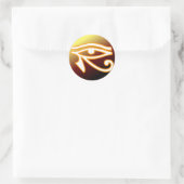 Horusauge Runder Aufkleber (Tasche)