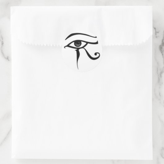 Horusauge Runder Aufkleber (Tasche)