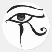 Horusauge Runder Aufkleber (Vorderseite)