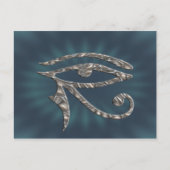 Horusauge - SILBER Postkarte (Vorderseite)