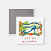 Horusschutz-Kühlschrankmagnet Magnet (Vorderseite/Rückseite)