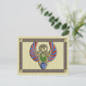 Horusskarab-Auge Postkarte (Stehend Vorderseite)