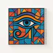Horusspirale | Ägyptische Mystik Kunst Notizblock (Rückseite)