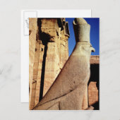 Horusstatue Postkarte (Vorne/Hinten)