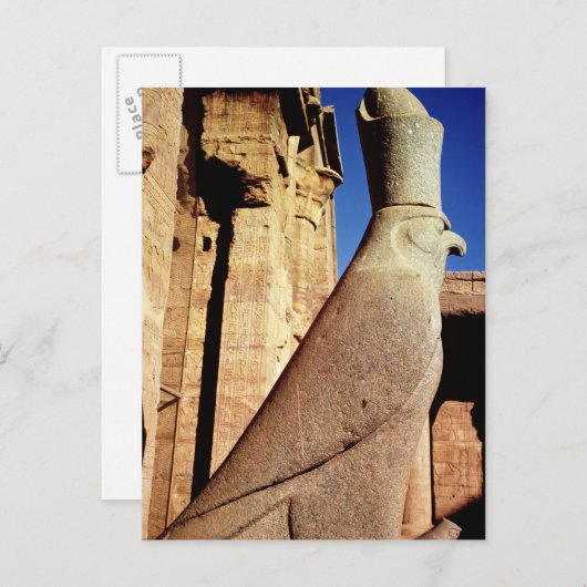 Horusstatue Postkarte (Vorne/Hinten)