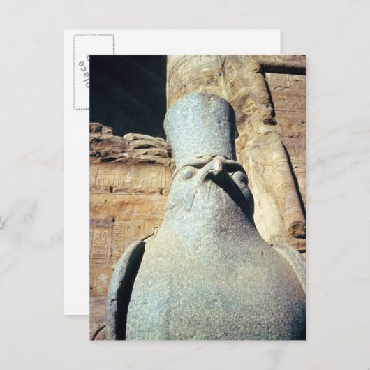 Horusstatue Postkarte (Vorne/Hinten)