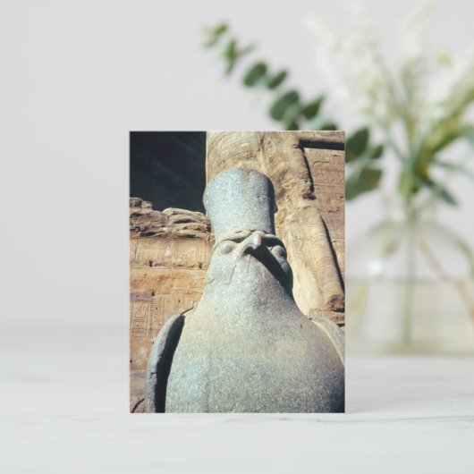 Horusstatue Postkarte (Stehend Vorderseite)