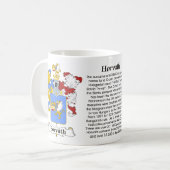 Horvath Familien-ungarisches Wappen Tasse (Vorderseite Links)