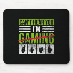 Hörverlust Bewusstsein und Tauber Stolz ASL Hand G Mousepad