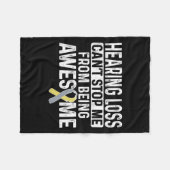 Hörverlust kann mich nicht davon abhalten Phantast Fleecedecke (Vorderseite (Horizontal))