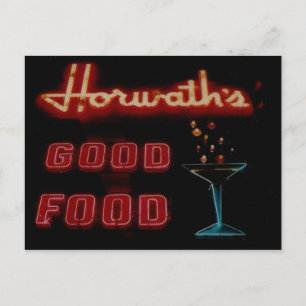 Horwaths, Elmwood Pk. Il. Vintage-Neon-Postkarte Postkarte