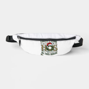 Hos Haus Weihnachtskranz Weihnachtsmann Hut Lichte Bauchtasche