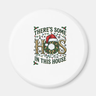 Hos Haus Weihnachtskranz Weihnachtsmann Hut Lichte Magnet