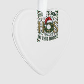 Hos Haus Weihnachtskranz Weihnachtsmann Hut Lichte Ornament (Vorderseite)