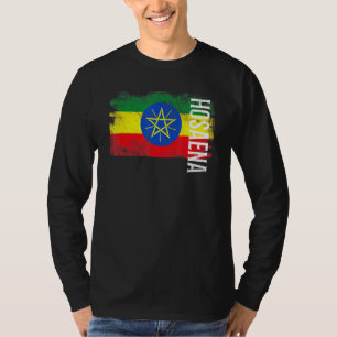 Hosaena Äthiopien Flagge für Äthiopier Männer Frau T-Shirt